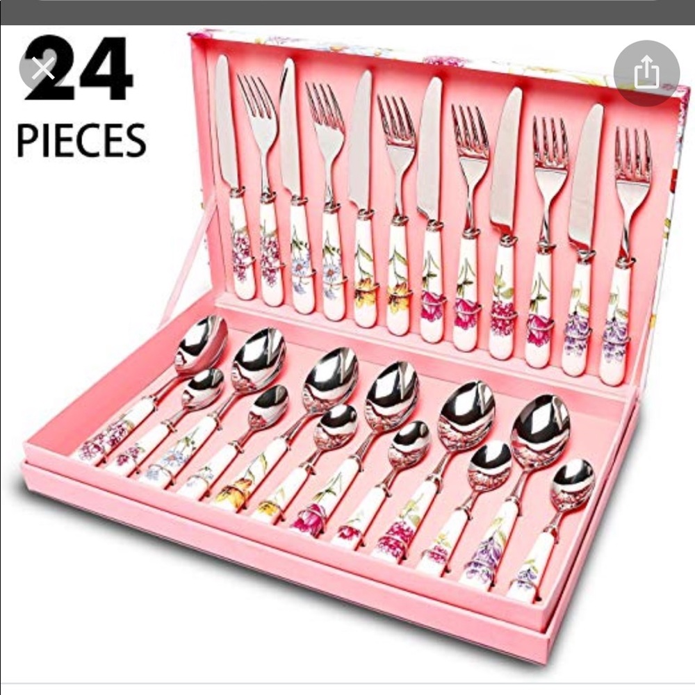 Floral cutlery